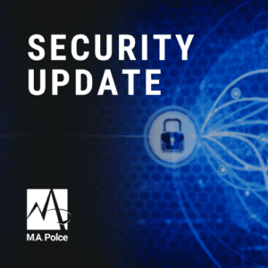 An M.A. Polce IT and Cybersecurity branded graphic that indicates the associated post content is a cybersecurity update and/or threat alert